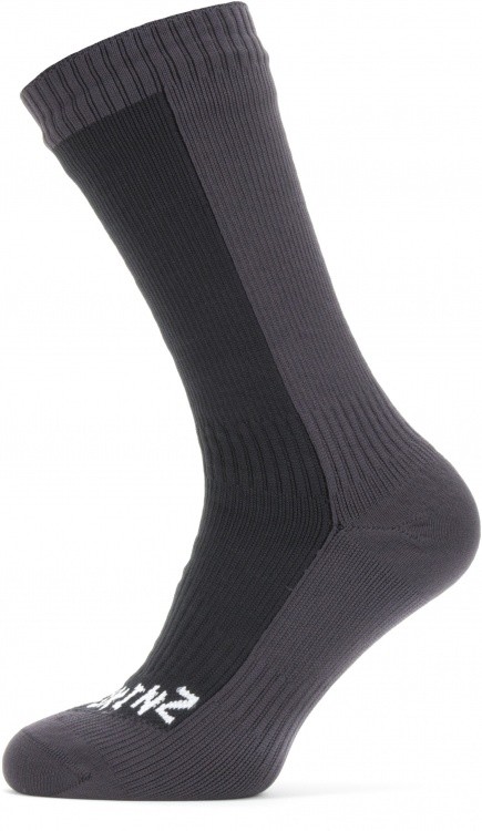 Sealskinz Waterproof Cold Weather Mid Length Sock Sealskinz Waterproof Cold Weather Mid Length Sock Farbe / color: black/grey ()