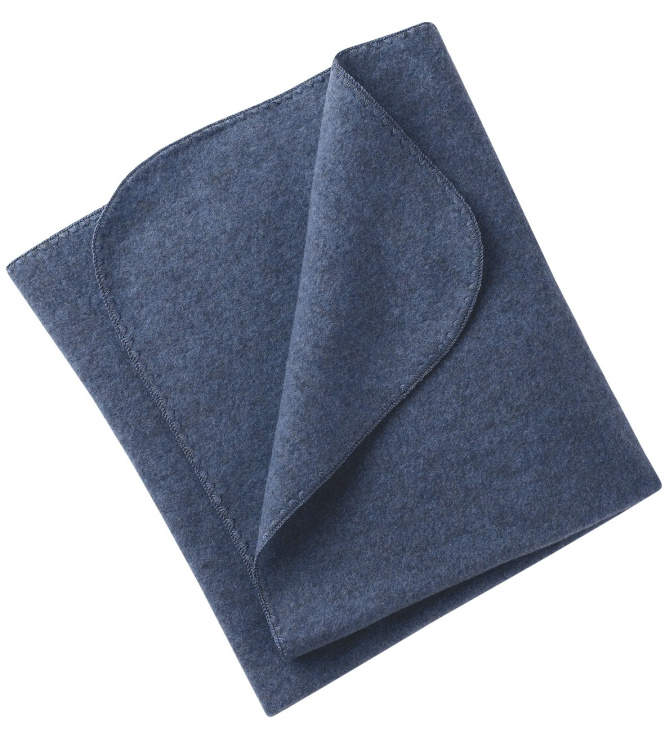 Engel Baby Decke Wollfleece Engel Baby Decke Wollfleece Farbe / color: blau mel. 080/Muschelkante ()