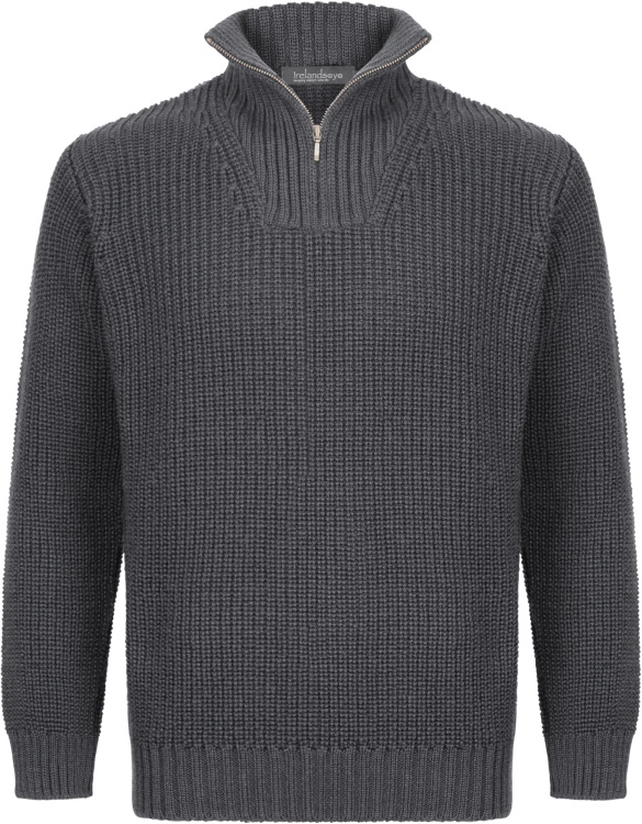 IrelandsEye Reefer Ribbed Zip Neck Sweater Men IrelandsEye Reefer Ribbed Zip Neck Sweater Men Farbe / color: graphite ()