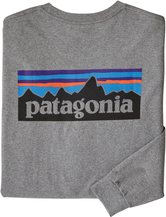 Patagonia Mens LS P-6 Logo Responsibili-Tee Patagonia Mens LS P-6 Logo Responsibili-Tee Farbe / color: gravel heather ()
