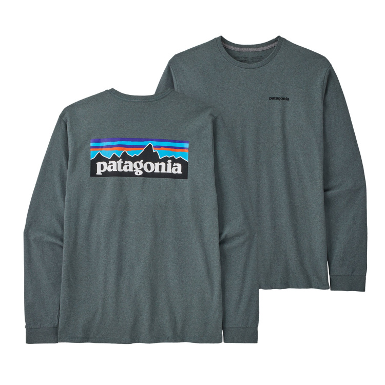 Patagonia Mens LS P-6 Logo Responsibili-Tee Patagonia Mens LS P-6 Logo Responsibili-Tee Farbe / color: nouveau green ()