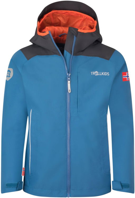 Trollkids Kids Bergen Jacket Trollkids Kids Bergen Jacket Farbe / color: nordic blue/black/flame orange ()