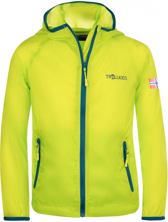 Trollkids Kids Fjell Running Jacket Trollkids Kids Fjell Running Jacket Farbe / color: lime/petrol ()