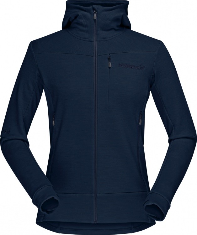 Norrona Falketind Warmwool2 Stretch Zip Hood Women Norrona Falketind Warmwool2 Stretch Zip Hood Women Farbe / color: indigo night ()