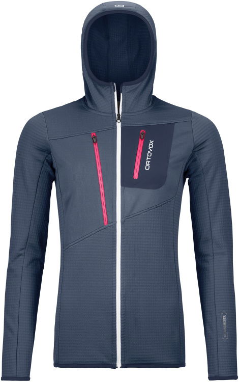 Ortovox Merino Fleece Grid Hoody Women Ortovox Merino Fleece Grid Hoody Women Farbe / color: night blue () Ortovox Merino Fleece Grid Hoody Women Ortovox Merino Fleece Grid Hoody Women Farbe / color: night blue ()