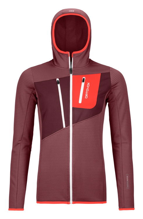 Ortovox Merino Fleece Grid Hoody Women Ortovox Merino Fleece Grid Hoody Women Farbe / color: mountain rose () Ortovox Merino Fleece Grid Hoody Women Ortovox Merino Fleece Grid Hoody Women Farbe / color: mountain rose ()