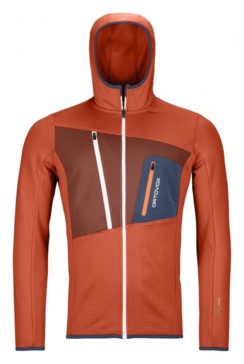 Ortovox Merino Fleece Grid Hoody Ortovox Merino Fleece Grid Hoody Farbe / color: desert orange () Ortovox Merino Fleece Grid Hoody Ortovox Merino Fleece Grid Hoody Farbe / color: desert orange ()