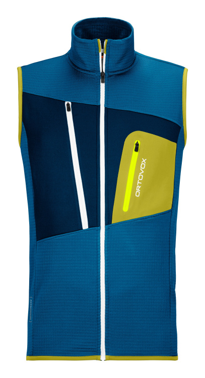 Ortovox Merino Fleece Grid Vest Ortovox Merino Fleece Grid Vest Farbe / color: heritage blue ()