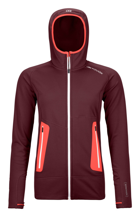 Ortovox Merino Fleece Light Hoody Women Ortovox Merino Fleece Light Hoody Women Farbe / color: winetasting ()