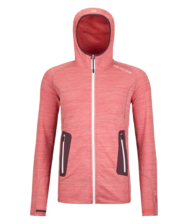 Ortovox Merino Fleece Light Hoody Women Ortovox Merino Fleece Light Hoody Women Farbe / color: wild rose blend ()