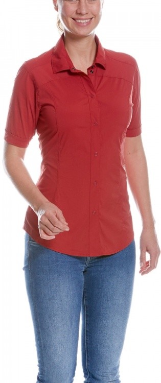 Tatonka Sejo Womens Short Sleeve Shirt Tatonka Sejo Womens Short Sleeve Shirt Farbe / color: lava red ()