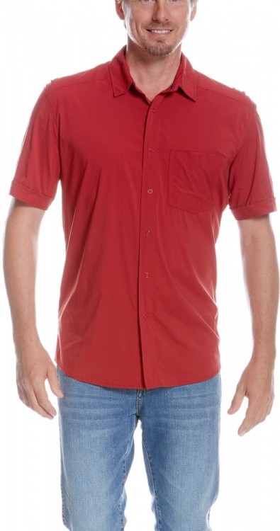 Tatonka Sejo Mens Short Sleeve Shirt Tatonka Sejo Mens Short Sleeve Shirt Farbe / color: lava red ()