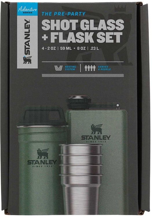 Stanley Adventure Shot & Flask Geschenkset Stanley Adventure Shot & Flask Geschenkset Farbe / color: grün ()