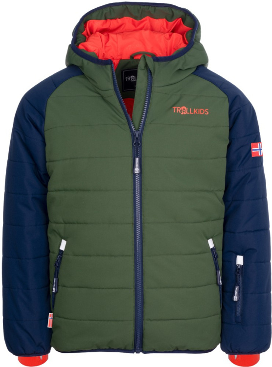 Trollkids Kids Hafjell Snow Jacket Pro Trollkids Kids Hafjell Snow Jacket Pro Farbe / color: navy/forest green/orange ()