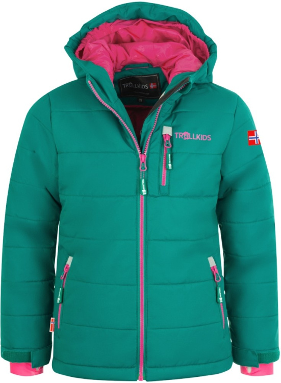 Trollkids Kids Hemsedal Snow Jacket XT Trollkids Kids Hemsedal Snow Jacket XT Farbe / color: smaragd/rubine ()