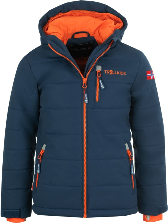 Trollkids Kids Hemsedal Snow Jacket XT Trollkids Kids Hemsedal Snow Jacket XT Farbe / color: mystic blue/orange ()