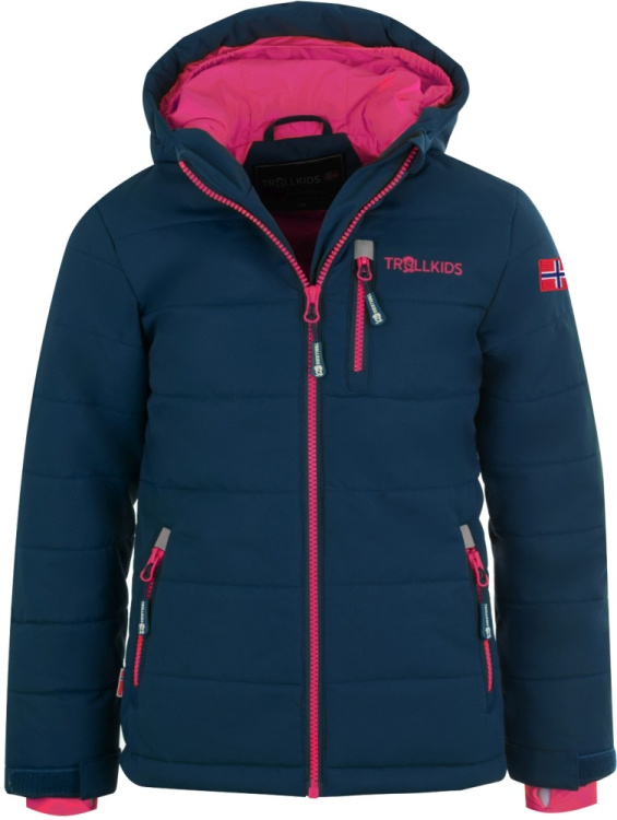 Trollkids Kids Hemsedal Snow Jacket XT Trollkids Kids Hemsedal Snow Jacket XT Farbe / color: navy/magenta ()