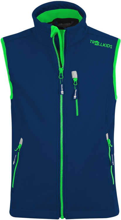 Trollkids Kids Trollfjord Vest Trollkids Kids Trollfjord Vest Farbe / color: navy/light green ()