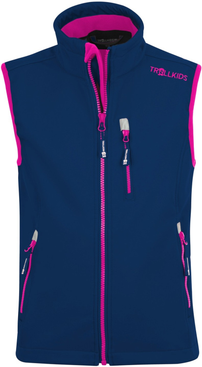 Trollkids Kids Trollfjord Vest Trollkids Kids Trollfjord Vest Farbe / color: navy/magenta ()