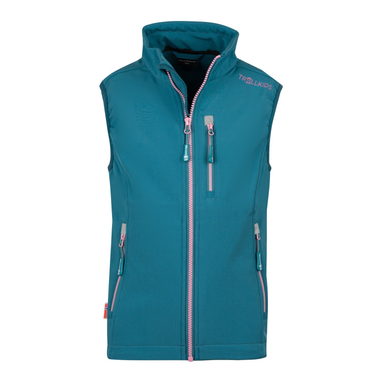 Trollkids Kids Trollfjord Vest Trollkids Kids Trollfjord Vest Farbe / color: teal/mauve ()