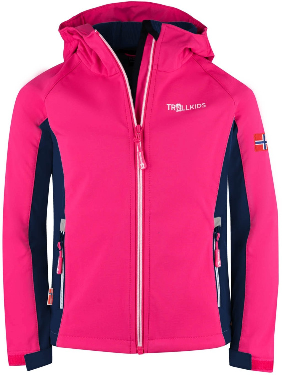 Trollkids Girls Kristiansand Jacket Trollkids Girls Kristiansand Jacket Farbe / color: navy/magenta ()