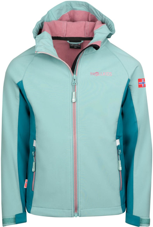 Trollkids Girls Kristiansand Jacket Trollkids Girls Kristiansand Jacket Farbe / color: glac.green/teal/orchid ()