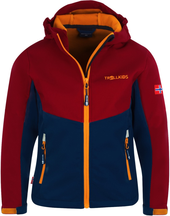 Trollkids Kids Kristiansand Jacket Trollkids Kids Kristiansand Jacket Farbe / color: rusty red/mystic blue/golden yellow ()