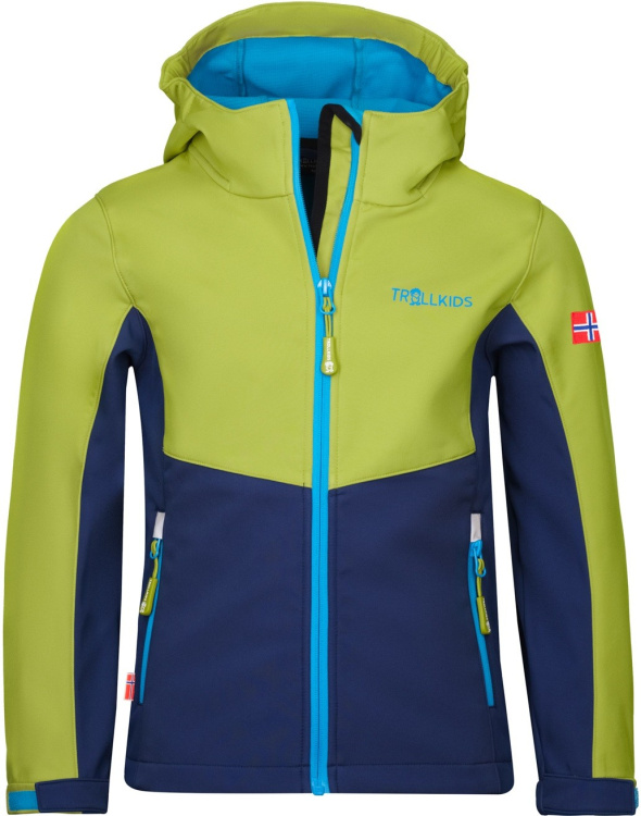 Trollkids Kids Kristiansand Jacket Trollkids Kids Kristiansand Jacket Farbe / color: kiwi/mystic blue ()