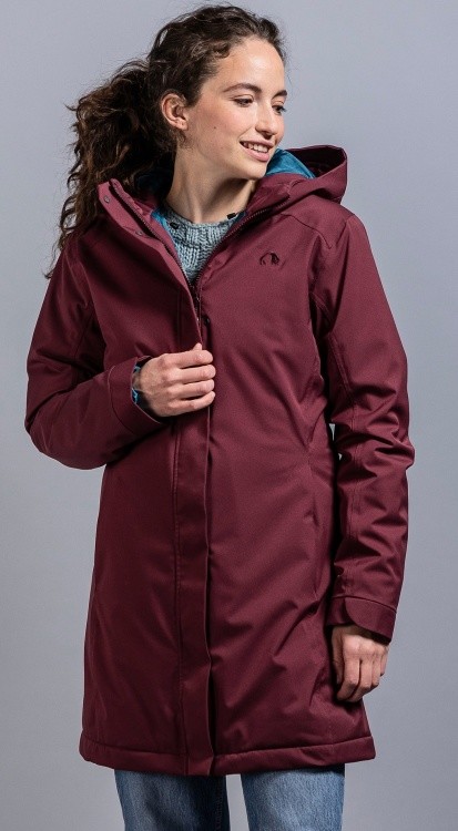 Tatonka Stir Womens Hooded Coat Tatonka Stir Womens Hooded Coat Farbe / color: darkest red ()