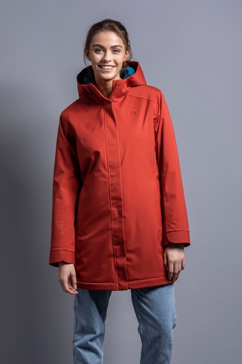 Tatonka Stir Womens Hooded Coat Tatonka Stir Womens Hooded Coat Farbe / color: sunset red ()