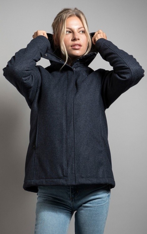 Tatonka Vejr Womens Hooded Jacket Tatonka Vejr Womens Hooded Jacket Farbe / color: deep blue ()