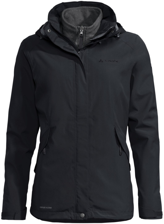 VAUDE Womens Rosemoor 3in1 Jacket VAUDE Womens Rosemoor 3in1 Jacket Farbe / color: black ()