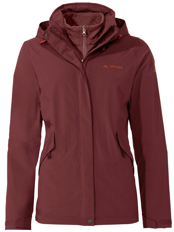 VAUDE Womens Rosemoor 3in1 Jacket VAUDE Womens Rosemoor 3in1 Jacket Farbe / color: dark cherry ()