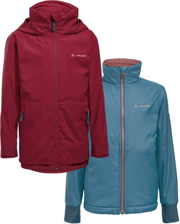 VAUDE Kids Casarea 3in1 Jacket II VAUDE Kids Casarea 3in1 Jacket II Farbe / color: salsa ()