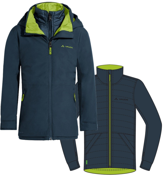 VAUDE Kids Casarea 3in1 Jacket II VAUDE Kids Casarea 3in1 Jacket II Farbe / color: dark sea ()