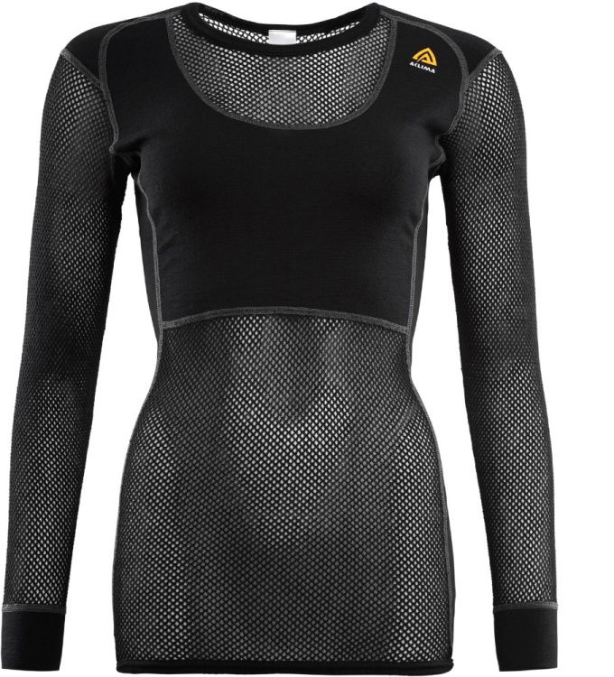 Aclima Woolnet Crew Neck Women Aclima Woolnet Crew Neck Women Farbe / color: jet black () Aclima Woolnet Crew Neck Women Aclima Woolnet Crew Neck Women Farbe / color: jet black ()