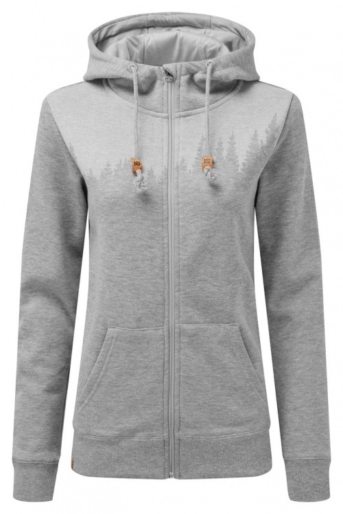 Tentree Womens Juniper Classic Zip Hoodie Tentree Womens Juniper Classic Zip Hoodie Farbe / color: hi rise grey heather ()