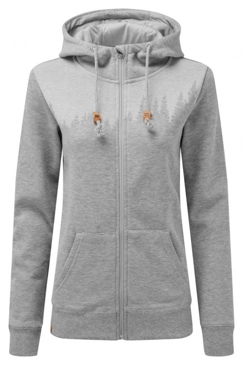 Tentree Womens Juniper Classic Zip Hoodie Tentree Womens Juniper Classic Zip Hoodie Farbe / color: hi rise grey heather ()