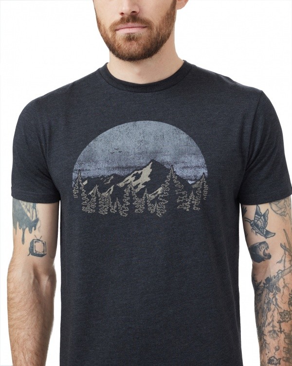 Tentree Vintage Sunset Classic T-Shirt Tentree Vintage Sunset Classic T-Shirt Farbe / color: meteorite black heather ()