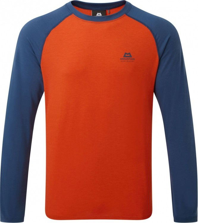 Mountain Equipment Redline LS Tee Mountain Equipment Redline LS Tee Farbe / color: paprika/denim blue () Mountain Equipment Redline LS Tee Mountain Equipment Redline LS Tee Farbe / color: paprika/denim blue ()