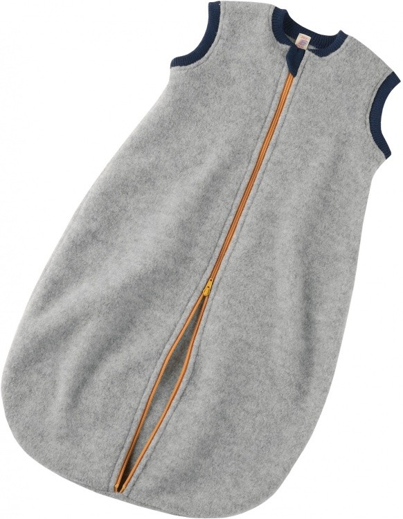 Engel Baby Schlafsack mit Reißverschluss Wollfleece Engel Baby Schlafsack mit Reißverschluss Wollfleece Farbe / color: hellgrau melange ()