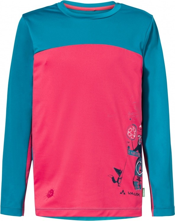 VAUDE Kids Solaro LS T-Shirt II VAUDE Kids Solaro LS T-Shirt II Farbe / color: bright pink/arctic ()