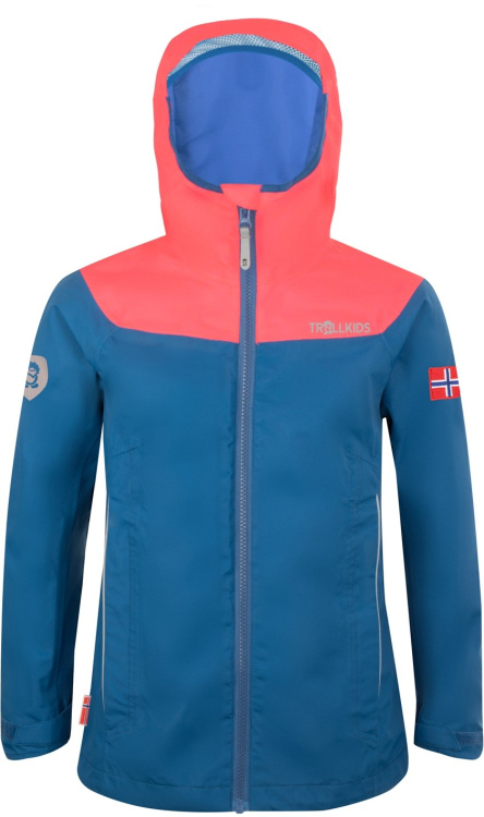 Trollkids Girls Bergen Jacket Trollkids Girls Bergen Jacket Farbe / color: midnight blue/coral ()