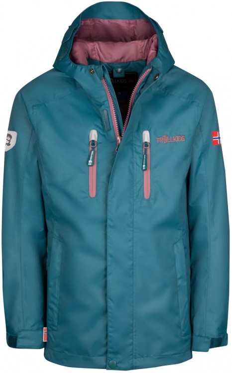 Trollkids Kids Sognefjord Jacket Pro Trollkids Kids Sognefjord Jacket Pro Farbe / color: teal/glac green/orchid ()