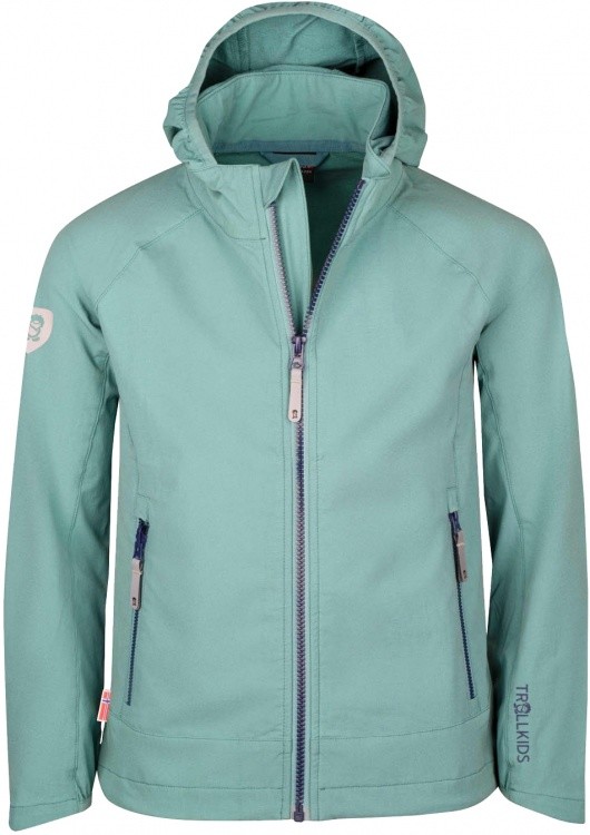 Trollkids Girls Kvalvika Jacket Trollkids Girls Kvalvika Jacket Farbe / color: glac.green/navy ()