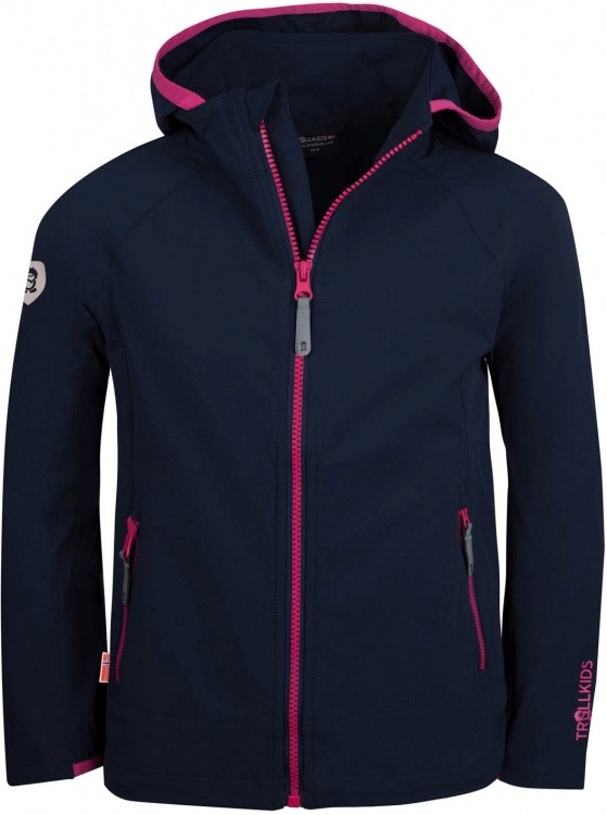 Trollkids Girls Kvalvika Jacket Trollkids Girls Kvalvika Jacket Farbe / color: navy/magenta ()