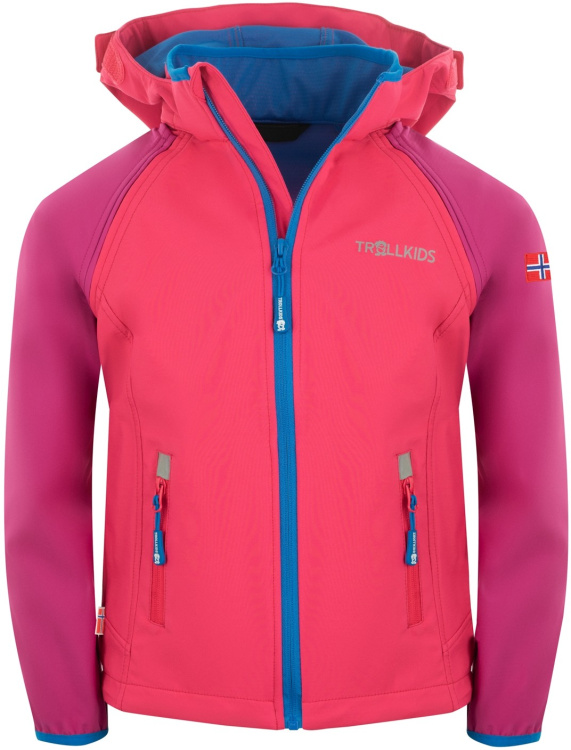 Trollkids Kids Rondane Zip Off Jacket XT Trollkids Kids Rondane Zip Off Jacket XT Farbe / color: dark pink/light pink/blue ()