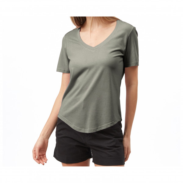 Tentree Womens Treeblend V-Neck T-Shirt Tentree Womens Treeblend V-Neck T-Shirt Farbe / color: agave green hthr ()