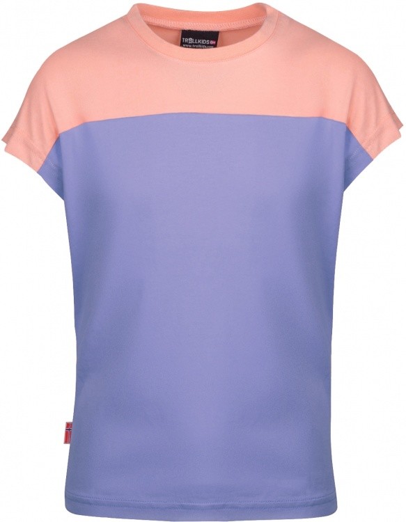 Trollkids Girls Bergen T-Shirt Trollkids Girls Bergen T-Shirt Farbe / color: lavender/apricot ()