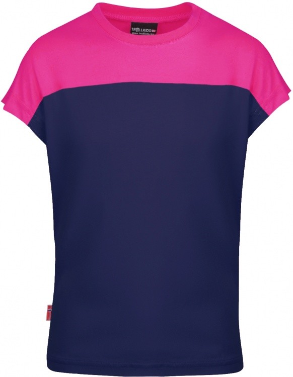 Trollkids Girls Bergen T-Shirt Trollkids Girls Bergen T-Shirt Farbe / color: navy/magenta ()